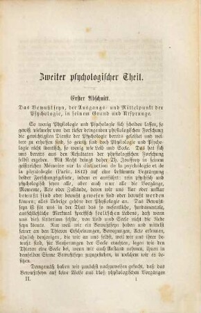 Gott und der Mensch, 1,2. Leib und Seele ; 2, psychologischer Theil