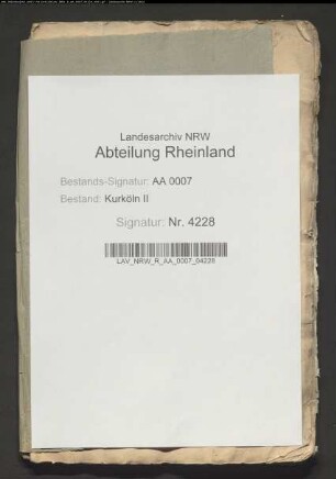 Vorschläge zur Beilegung der Auseinandersetzungen zwischen Kurköln und Jülich wegen der Grafschaft Neuenahr