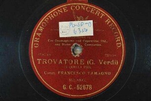 Trovatore : Di quella pira / (G. Verdi)