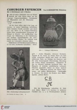 3: Coburger Fayencen