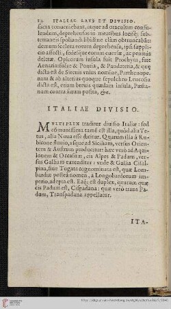 Italiae Divisio