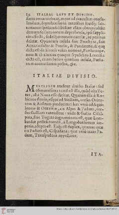 Italiae Divisio