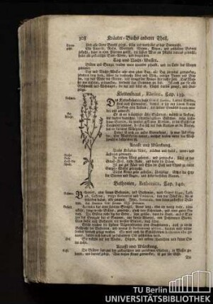 Cap. 139. Klettenkraut, Elatine.