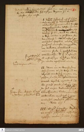 Gutachten zur Erklärung der Sedisvakanz des Naumburger Domstifts und zu Maßnahmen, die Rückkehr des Herzogs Moritz Wilhelm v. Sachsen-Zeitz zur protestantischen Konfession betreffend.