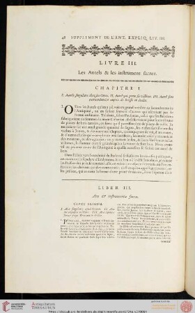 Livre III. / Liber III.