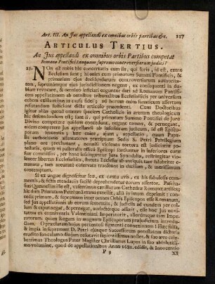 117-124, Articulus Tertius