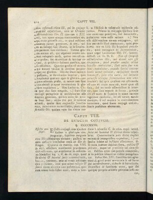 414-453, Caput VIII. De Effectis Conjugii.