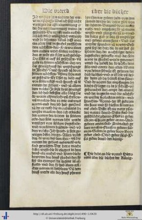Die vorred Hieronimi über die bücher der Künig