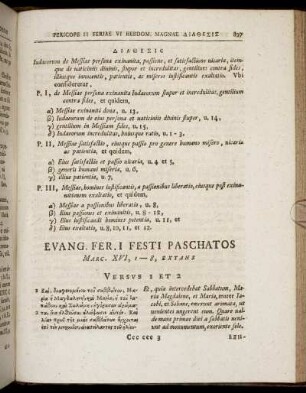 Evang. Fer. I Festi Paschatos, Marc. XVI, 1 - 8, Extans