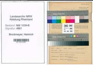Entnazifizierung Heinrich Brockmeyer , geb. 18.05.1895 (Baumeister)