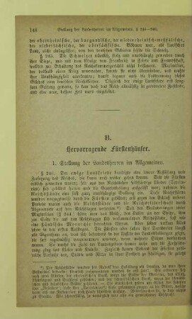 B. Hervorragende Fürstenhäuser