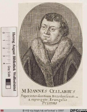 Bildnis Johann Cellarius (eig. Keller od. Kellner)