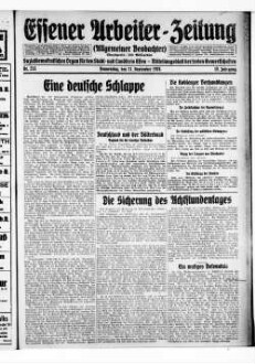 Essener Arbeiter-Zeitung. 1919-1926