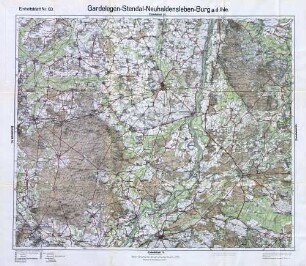 Reichskarte: Einheitsblatt 63 Gardelegen-Stendal-Neuhaldensleben-Burg a. d. Ihle
