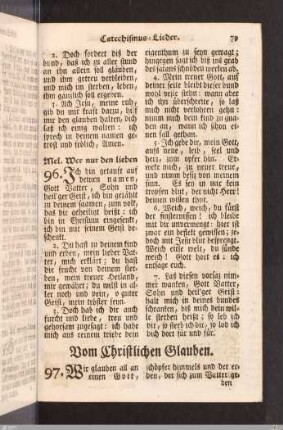 Vom Christlichen Glauben.