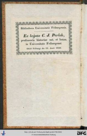 Provenienzvermerk.