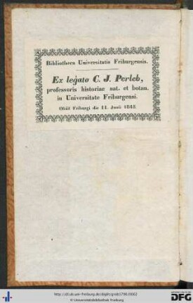 Provenienzvermerk.