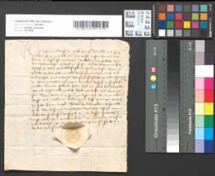 Erste Quittung des Johann Grafen zu Wied, Herrn zu Runkel etc. (s. Urkunde Nr. 3746).