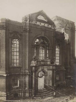 "Ruine der Michaeliskirche, Hauptportal" aus der "St. Michaelis Gedächtnismappe"