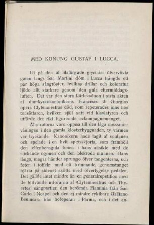 Med Konung Gustaf I Lucca.