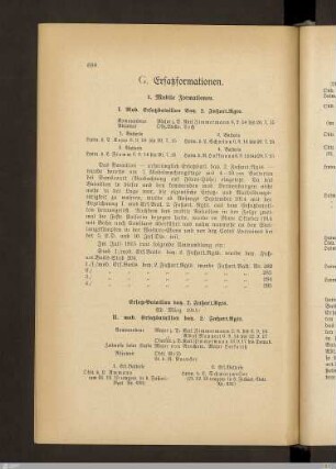G. Ersatzformationen