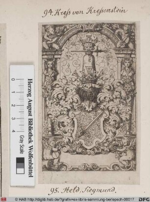 Wappen der Familie Kress von Kressenstein.