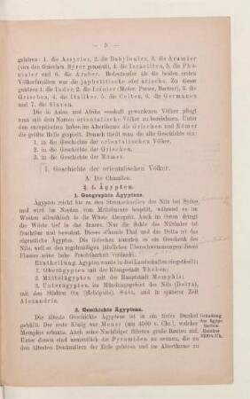 I. Geschichte der orientalischen Völker