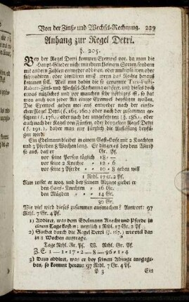 Anhang zur Regel Detri.