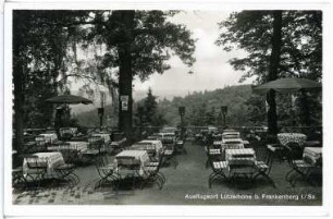 Frankenberg. Lützelhöhe bei Frankenberg, Gartenterasse