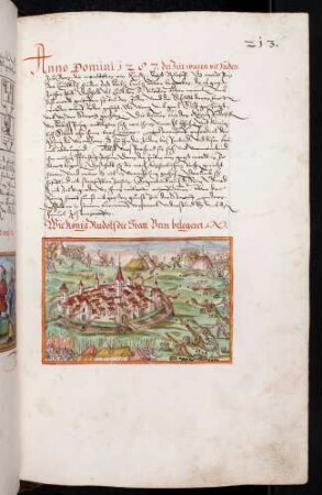 Belagerung der Stadt Bern durch König Rudolfs von Habsburg