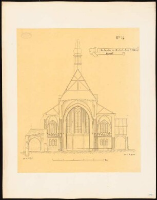 Heiliggeistkirche, Kiel Wiederherstellungsplan: Querschnitt
