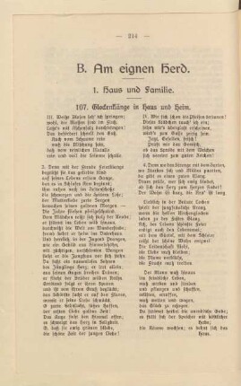 B. Am eignen Herd
