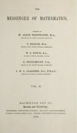 2: Messenger of mathematics