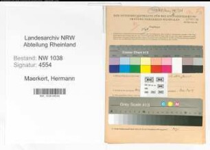 Entnazifizierung Hermann Maerkert , geb. 07.03.1907 (Beamter)