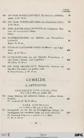 Gemälde (Nr. 316-372)