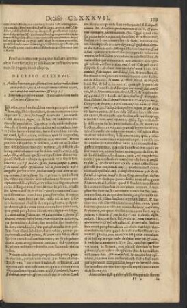 Decisio CLXXXVII.