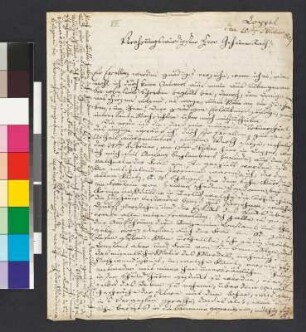 Brief von Werner, Friedrich Ludwig Zacharias an Goethe, Johann Wolfgang von