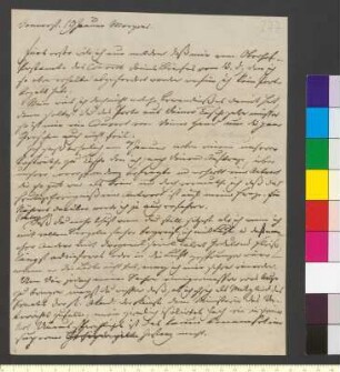 Brief von Zelter, Karl Friedrich an Goethe, Johann Wolfgang von