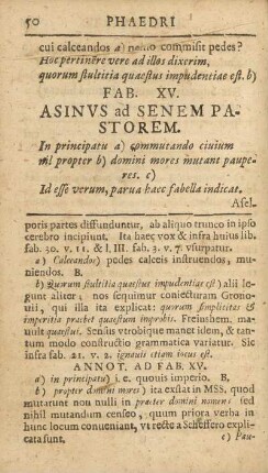 Fab. XV. Asivs ad Senem Pastorem