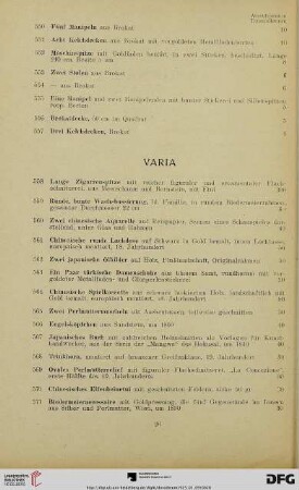 Varia (Nr. 558-596)