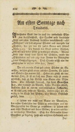 Am elften Sonntage nach Trinitatis.