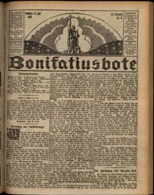 Erste Ausgabe vom Sonntag, den 17. Juni 1928.