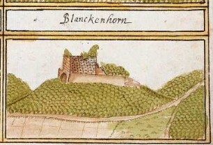 Blankenhorn, abgeg. Burg bei Eibensbach, Güglingen HN