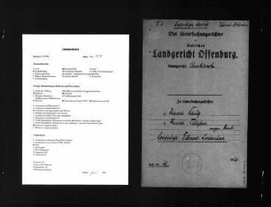Untersuchungsakten -Sonderheft Biberach-Jordanbad (beglaubigte Abschrift)