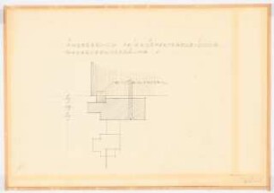 Reichsluftfahrtministerium, Berlin: Saalbau, Garderobe für den Ehrensaal (Vorräume, Heizverkleidungen): Detail [1:1]