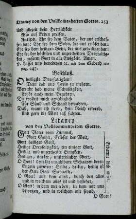 Litaney von den Vollkommenheiten Gottes