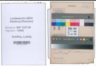 Entnazifizierung Ludwig Schilling , geb. 23.12.1894 (Lehrer)