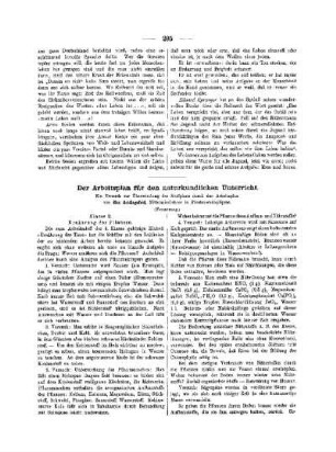 Der Arbeitsplan für den naturkundlichen Unterricht : (Fortsetzung)