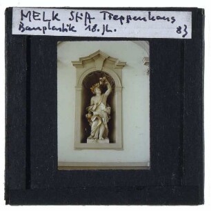 Melk, Stift Melk : Treppenhaus, Bauplastik