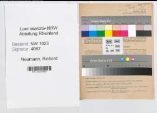 Entnazifizierung Richard Neumann , geb. 15.05.1904 (Lehrer)